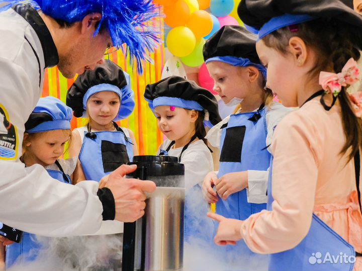 Шоу мыльных пузырей научное шоу серебряное шоу