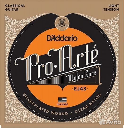 DAddario EJ43 PRO arte Light струны для классичес
