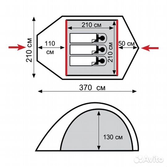 Палатка Tramp Lair 3 TRT-006.04