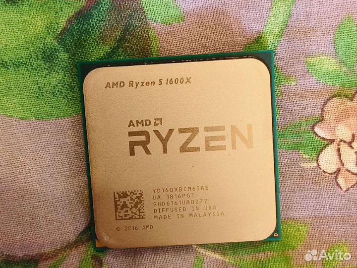 Процессор amd ryzen 5 1600x 6x12