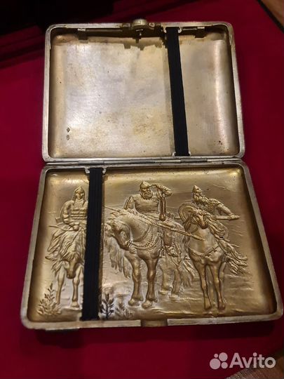 Портсигар СССР Три Богатыря 1927