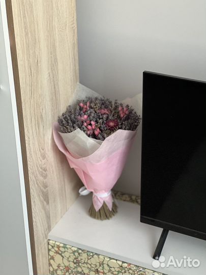 Ароматный букет с лавандой сухоцветы