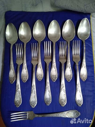 Вилки, ложки мельхиор СССР