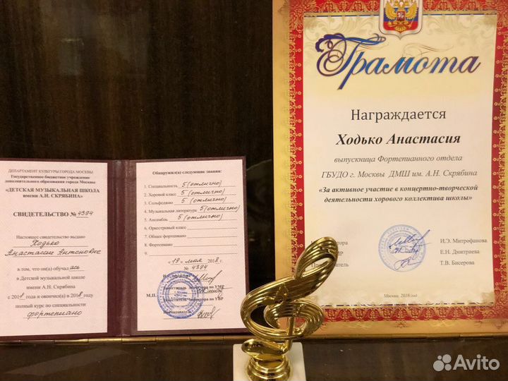 Уроки фортепиано, гитары и вокала