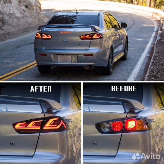 Тюнинг оптика задняя LED стопы Lancer X