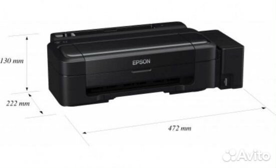 Принтер Epson L132 с снпч и чернилами