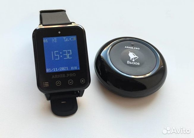 Премиальные кнопка вызова официанта и часы