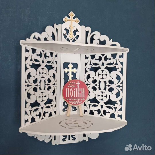 Полка для икон Иконостас Модель 15 Красный угол 1