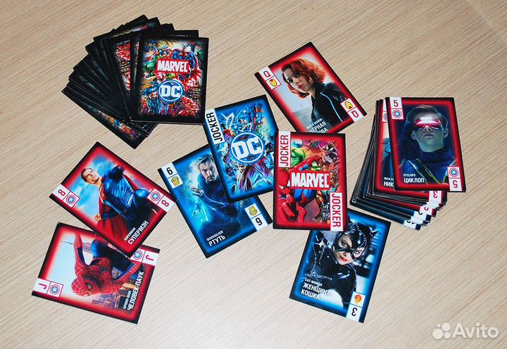 Карты игральные Star Wars и Marvel / DC