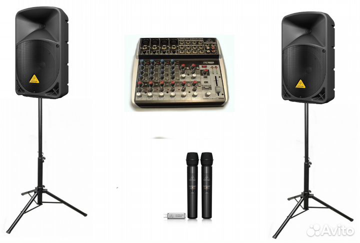 Аренда концертной звукосистемы behringer