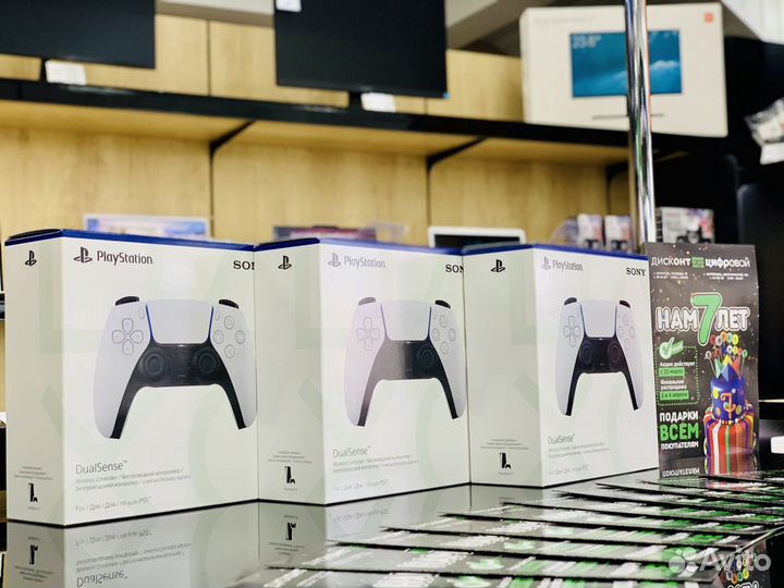 Новый/Геймпад DualSense/Sony PS5/White