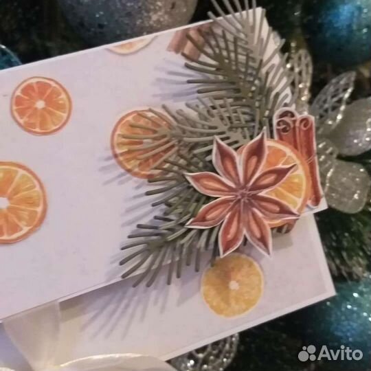 Новогодние подарочные конверты ручной работы