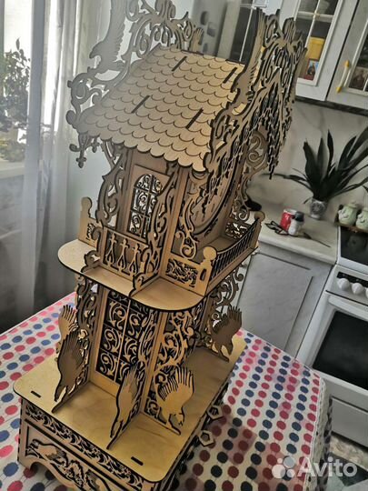 Часы настольные из дерева, ручная работа