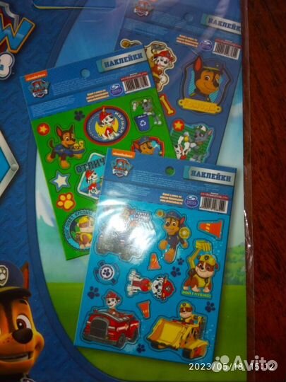 Щенячий патруль рюкзак+наклейки. новое