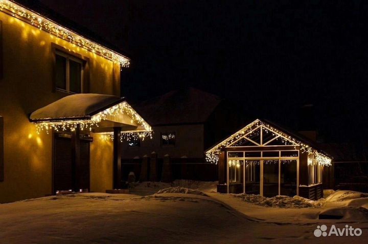 Гирлянда уличная бахрома