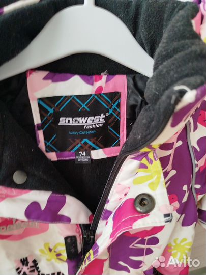 Зимний комбинезон для девочки 74 snowest