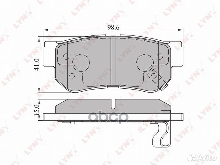BD-3605 колодки дисковые задн. Kia Magentis 01