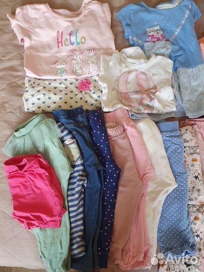 Вещи на девочку пакетом 80-86