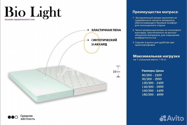 Матрас 160x200