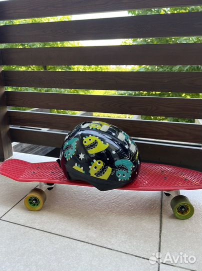 Детский беговел, машинка, скейт, шлем