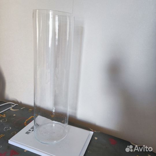 Ваза для цветов 50см стекло