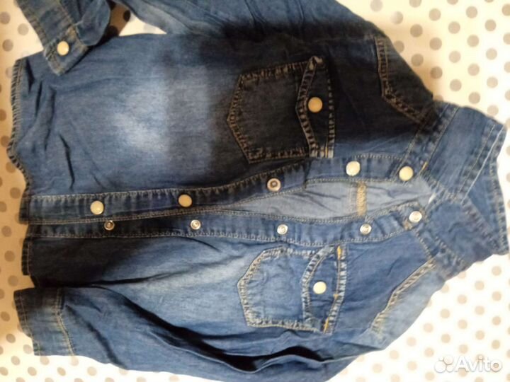 Рубашки джинсовые для девочки