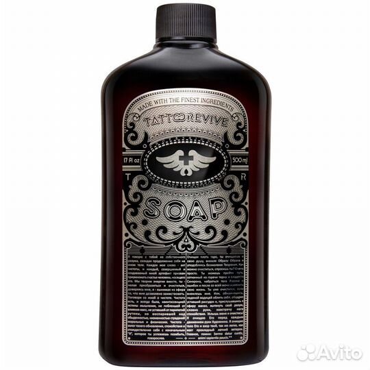 Антибактериальное мыло soap Tattoo Revive, 500 мл
