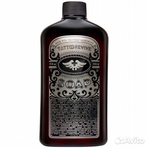 Антибактериальное мыло soap Tattoo Revive, 500 мл