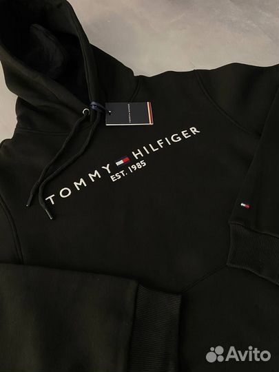 Толстовка Tommy Hilfiger черная 1985