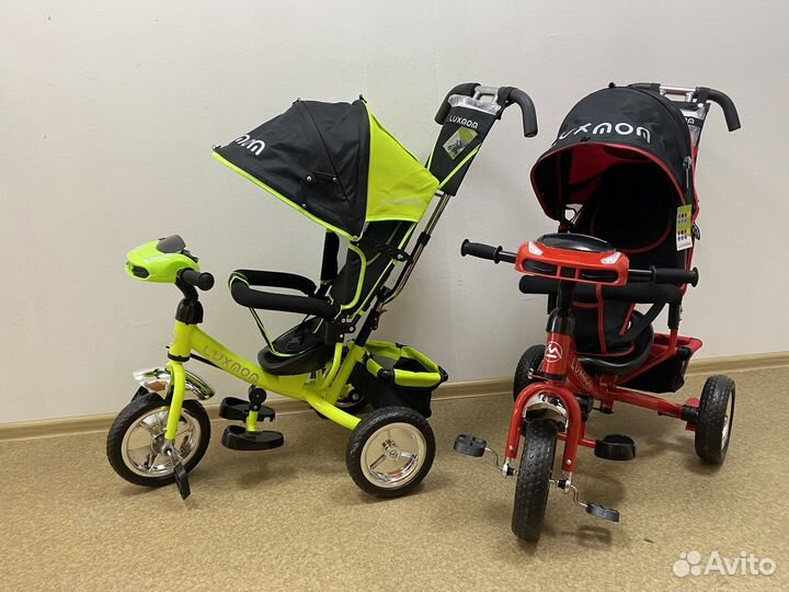 Детский велосипед с ручкой новый