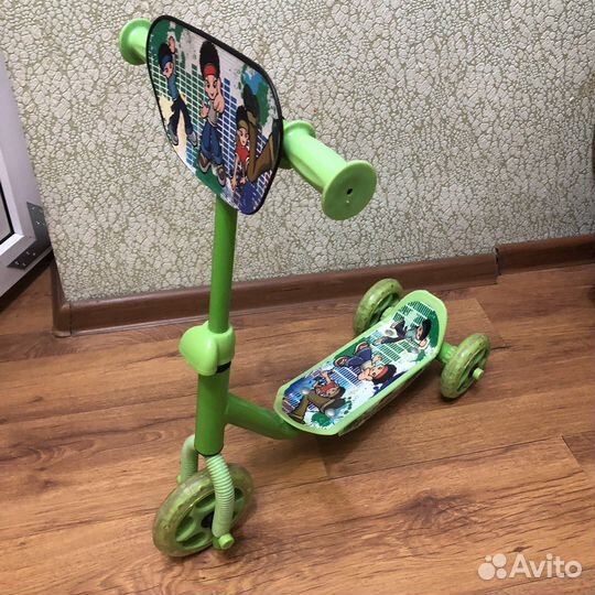 Самокат детский трехколесный бу