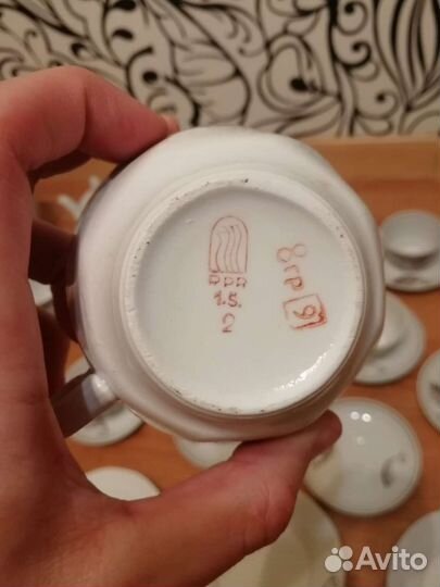 Фарфоровый Сервиз Кофейный, 12 персон