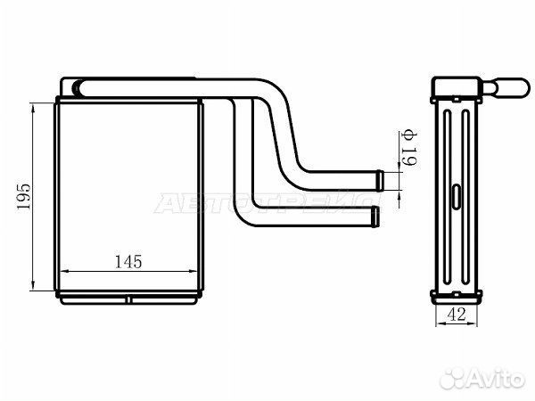 Радиатор отопителя салона ford mondeo, ford mondeo I 93-96, ford mondeo II 96-00, ford mondeo III 00