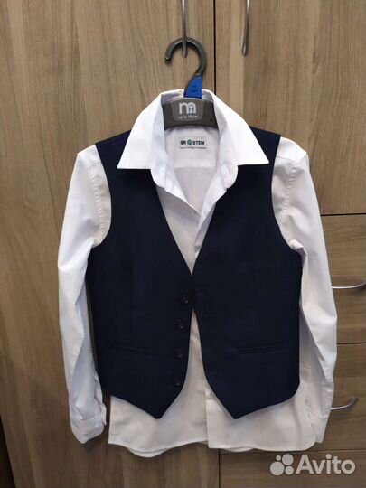 Школьный костюм для мальчика 134 синий