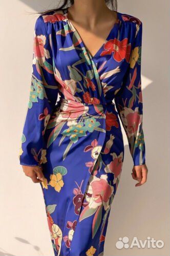 Платье zara на запах xs