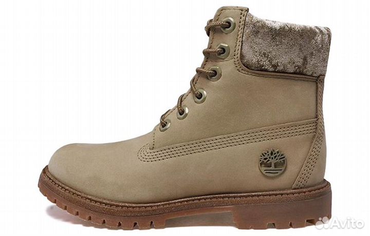 Timberland Women's 6 Inch Premium 'Beige Velvet' (37,5)