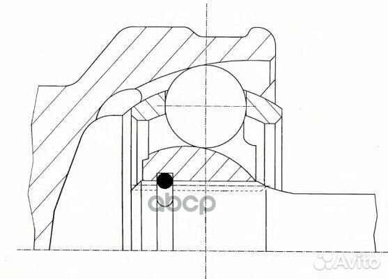 Шрус наружн 27x60x23 ABS:46T Hyundai: I30/ KIA: