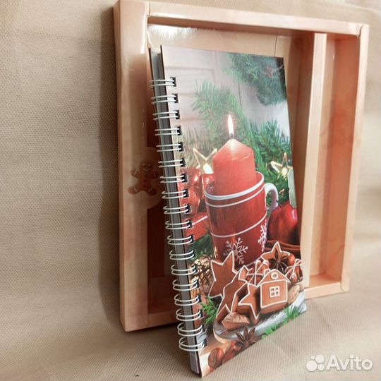 Подарочный набор блокнот с замком, и ручкой