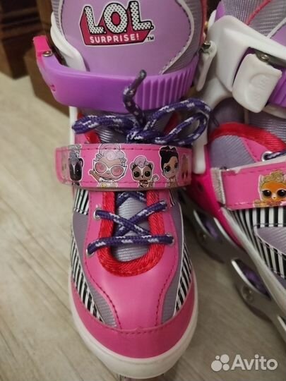 Роликовые коньки детские Lol surprise