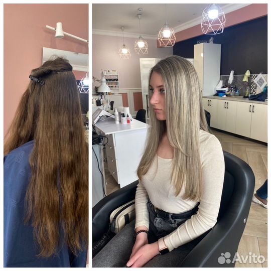 Окрашивание волос (мелир,эиртач, балаяж), стрижки