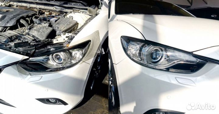 Защитная пленка на фары авто