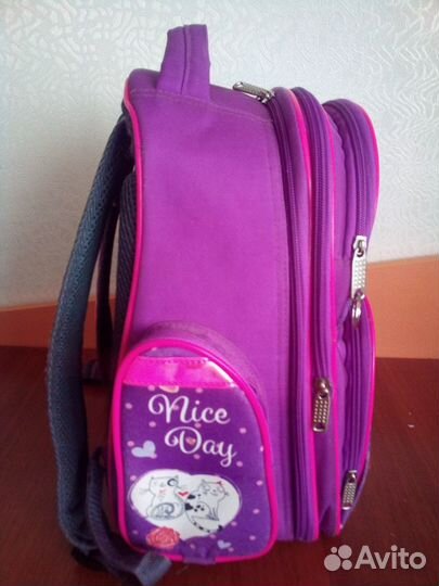 Ранец фиолетовый школьный для девочки
