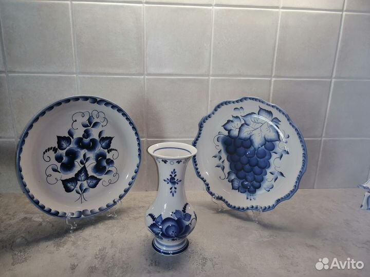 Предметы декора Гжель