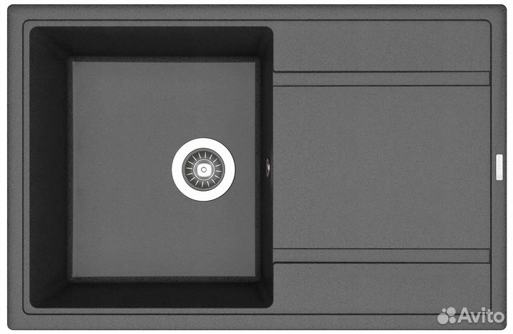 Мойка для кухни florentina Липси 780 (20.270.C0780.302) Антрацит