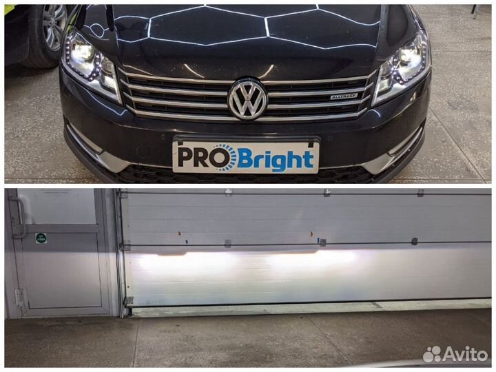 Bi-Led линзы на VW Passat B7