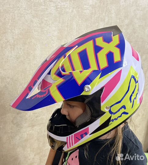 Мото шлем кроссовый