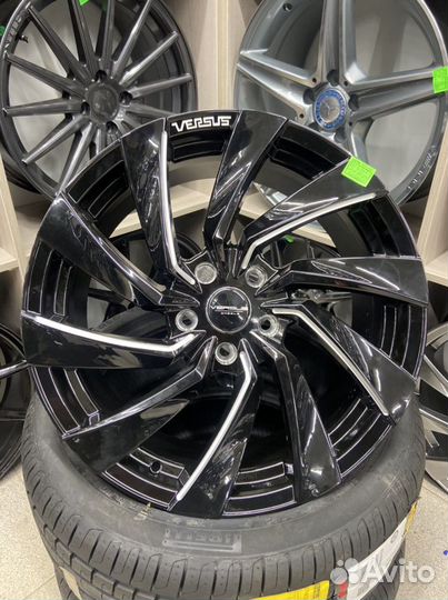 Литые диски Versus чёрные r18 5*114.3