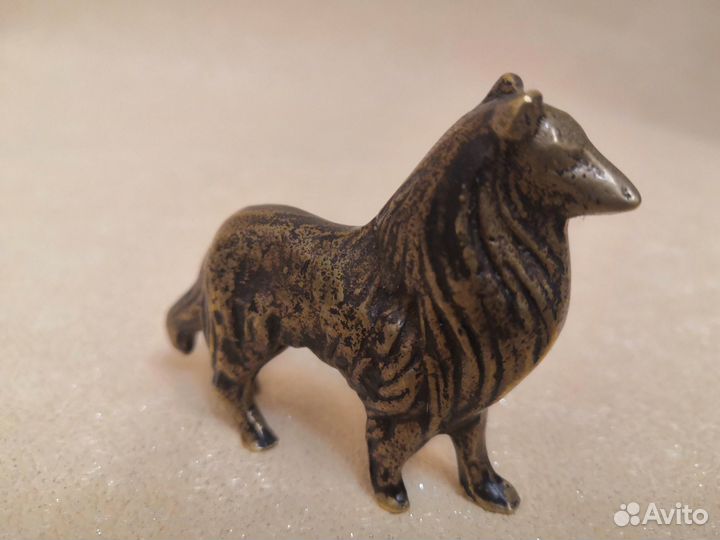 Статуэтка, собака, бронза или латунь