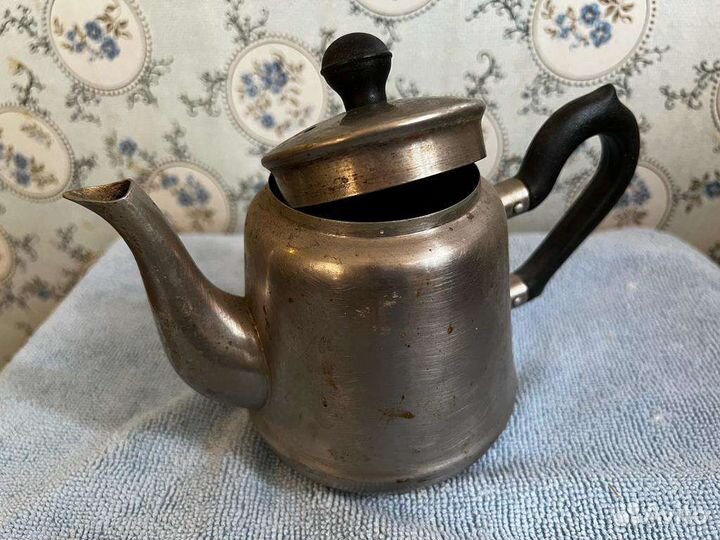 Заварочный металлический чайник СССР кольчугино