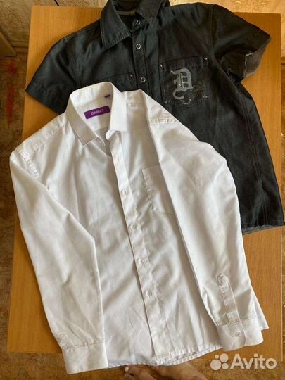 Рубашки для мальчика,11-12лет, 2шт